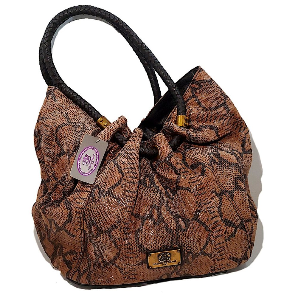 .113 SHOW Sharif Designed In New York Light Brown Handbag